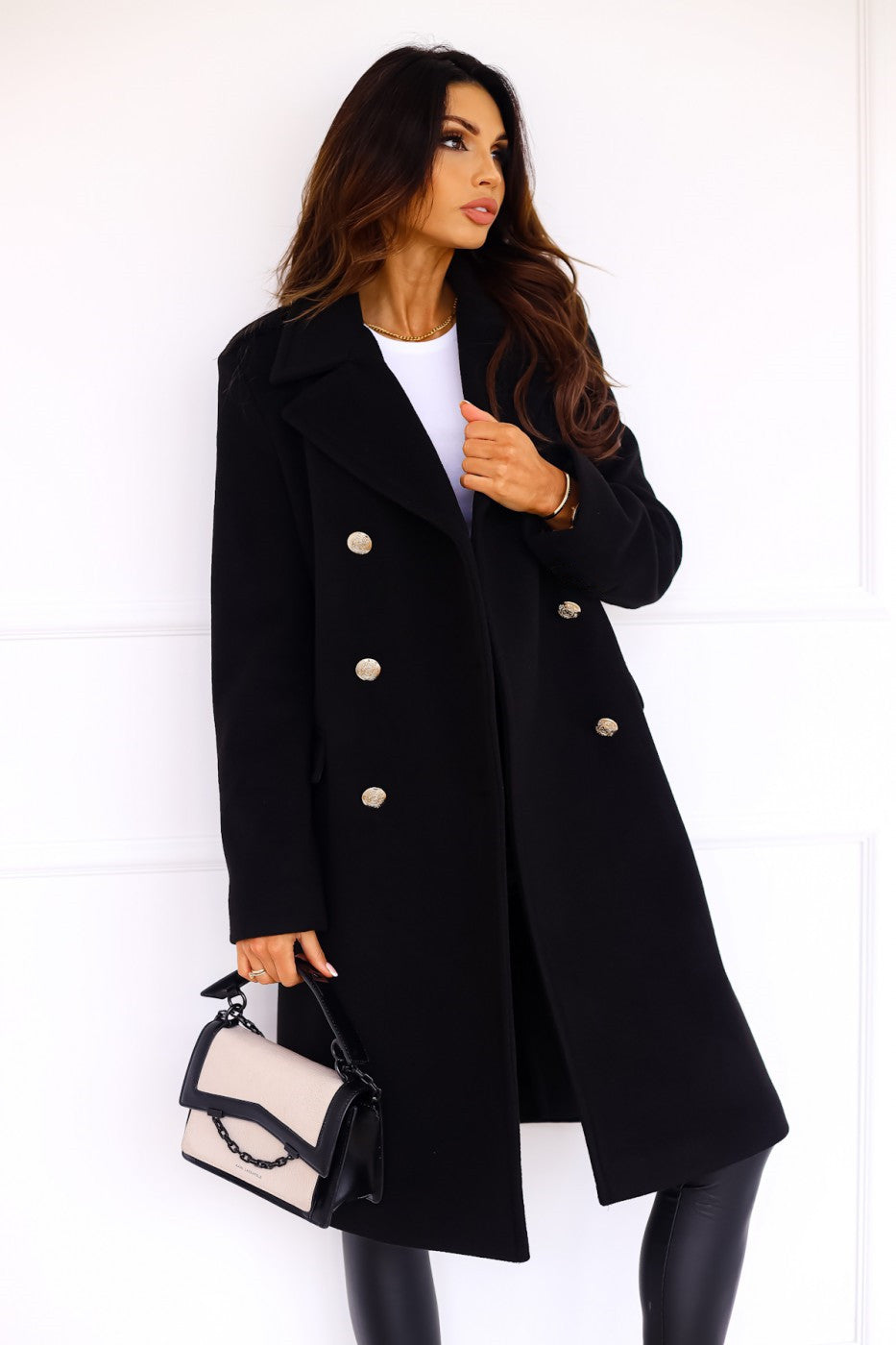 Double-Breasted Coat for Women