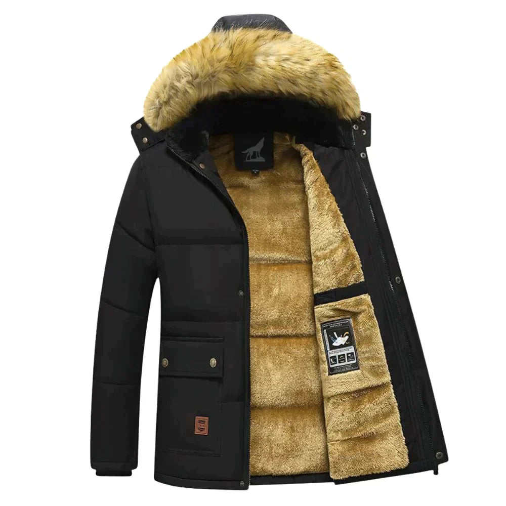 Men's Winter Parka with Removable Hood