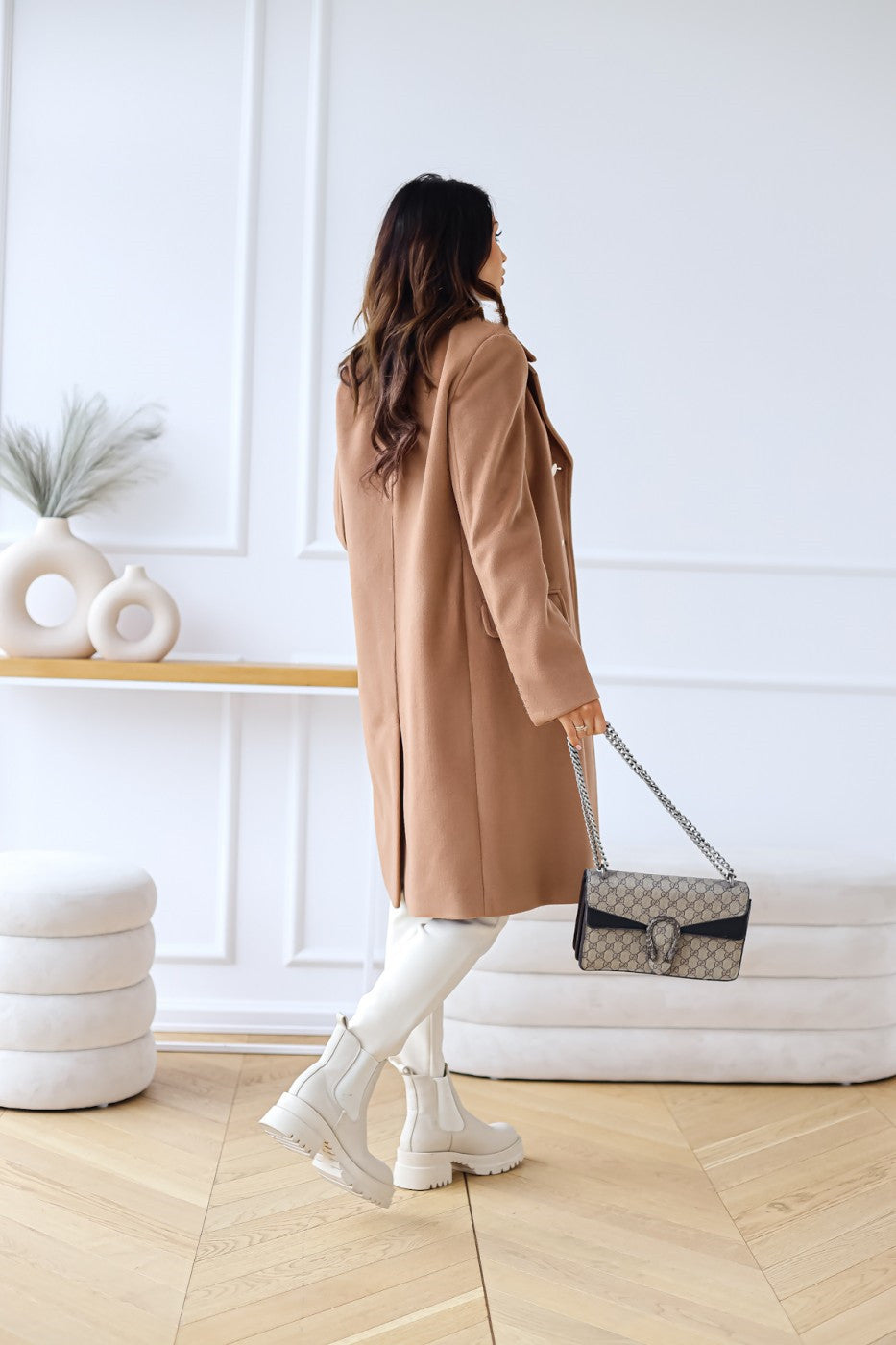 Double-Breasted Coat for Women