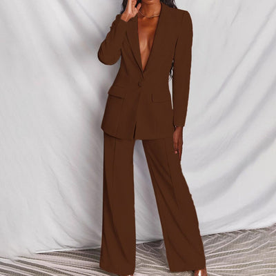 Elegant Blazer and Trouser Set