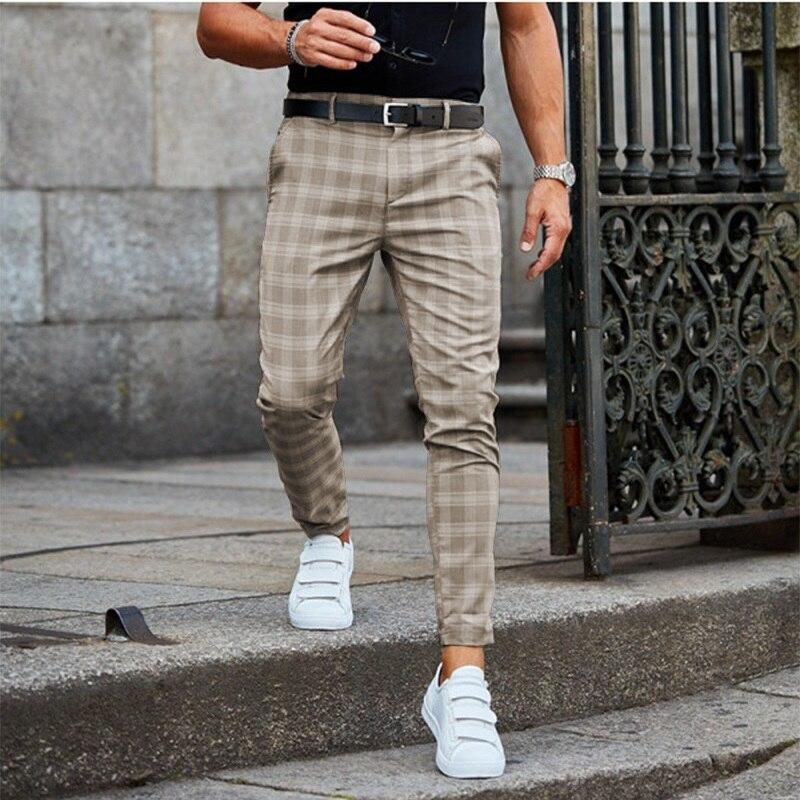 Stylish Checked Chino Pants for Men