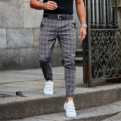 Stylish Checked Chino Pants for Men