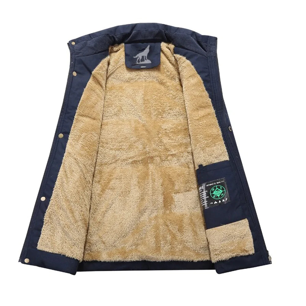 Men's Winter Parka with Removable Hood