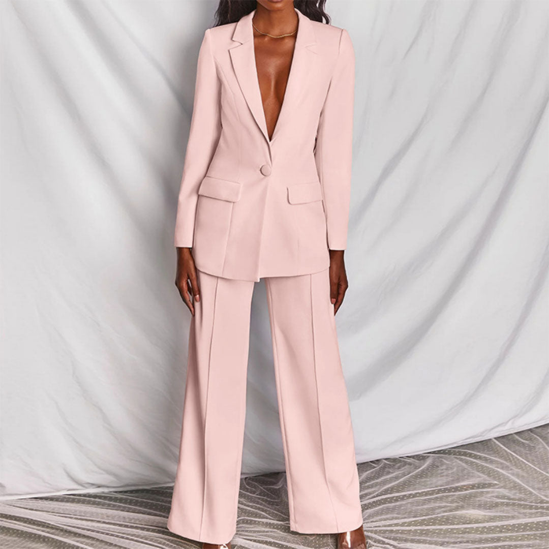 Elegant Blazer and Trouser Set