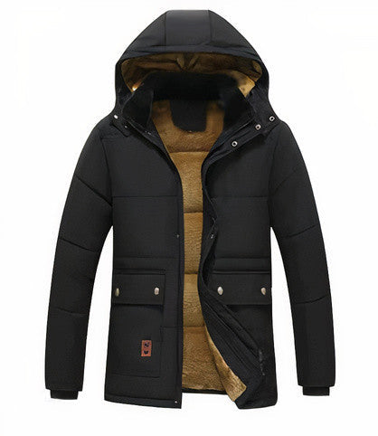 Men's Winter Parka with Removable Hood