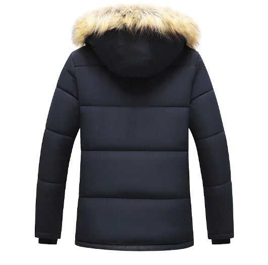 Men's Winter Parka with Removable Hood