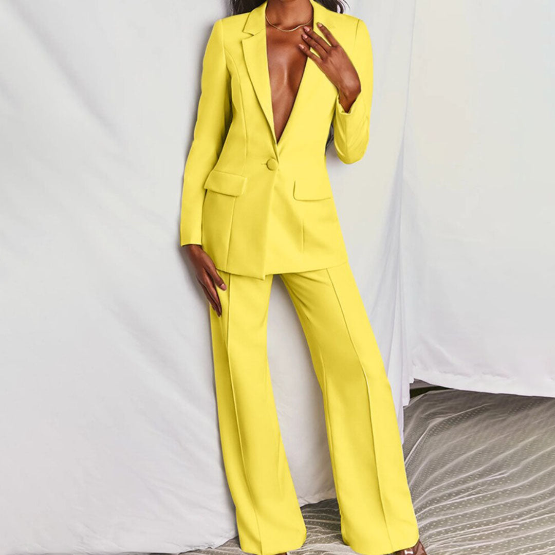Elegant Blazer and Trouser Set